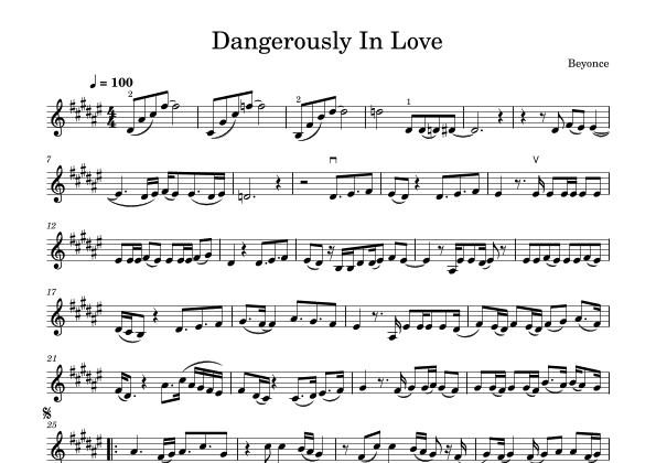 Dangerously In Love (arr. Julia Mills)