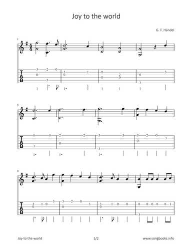 Joy to the world (arr. Bettina Schipp)