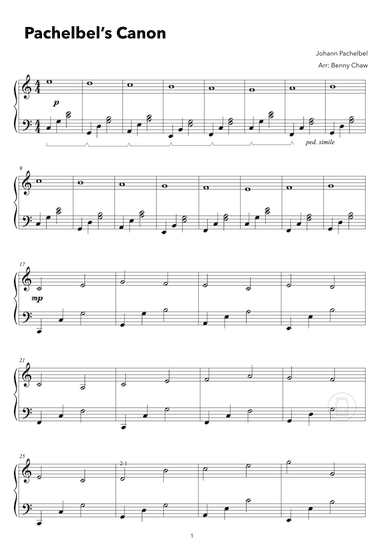 Pachelbel's Canon (arr. Benny Chaw)