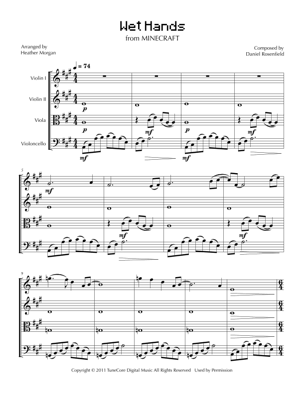 Wet Hands (arr. Heather Morgan)