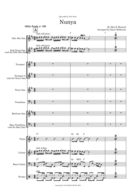 Nunya (arr. Daryl McKenzie)
