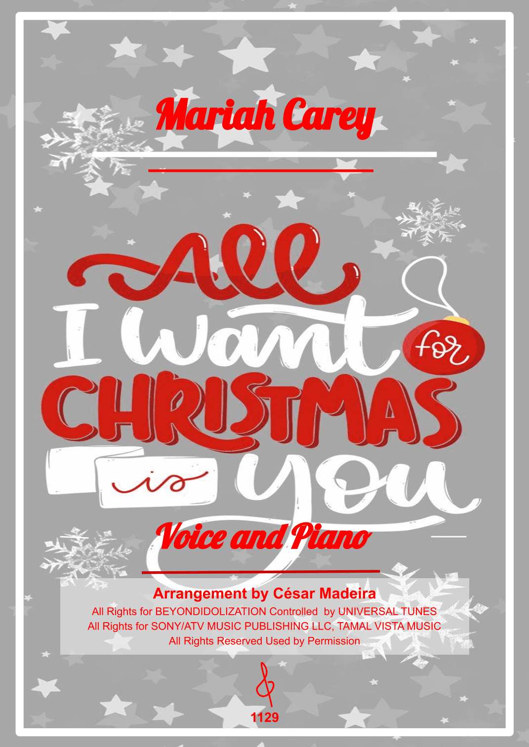 All I Want For Christmas Is You (arr. César Madeira)