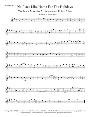 (There's No Place Like) Home For The Holidays (arr. Kevin Busse)