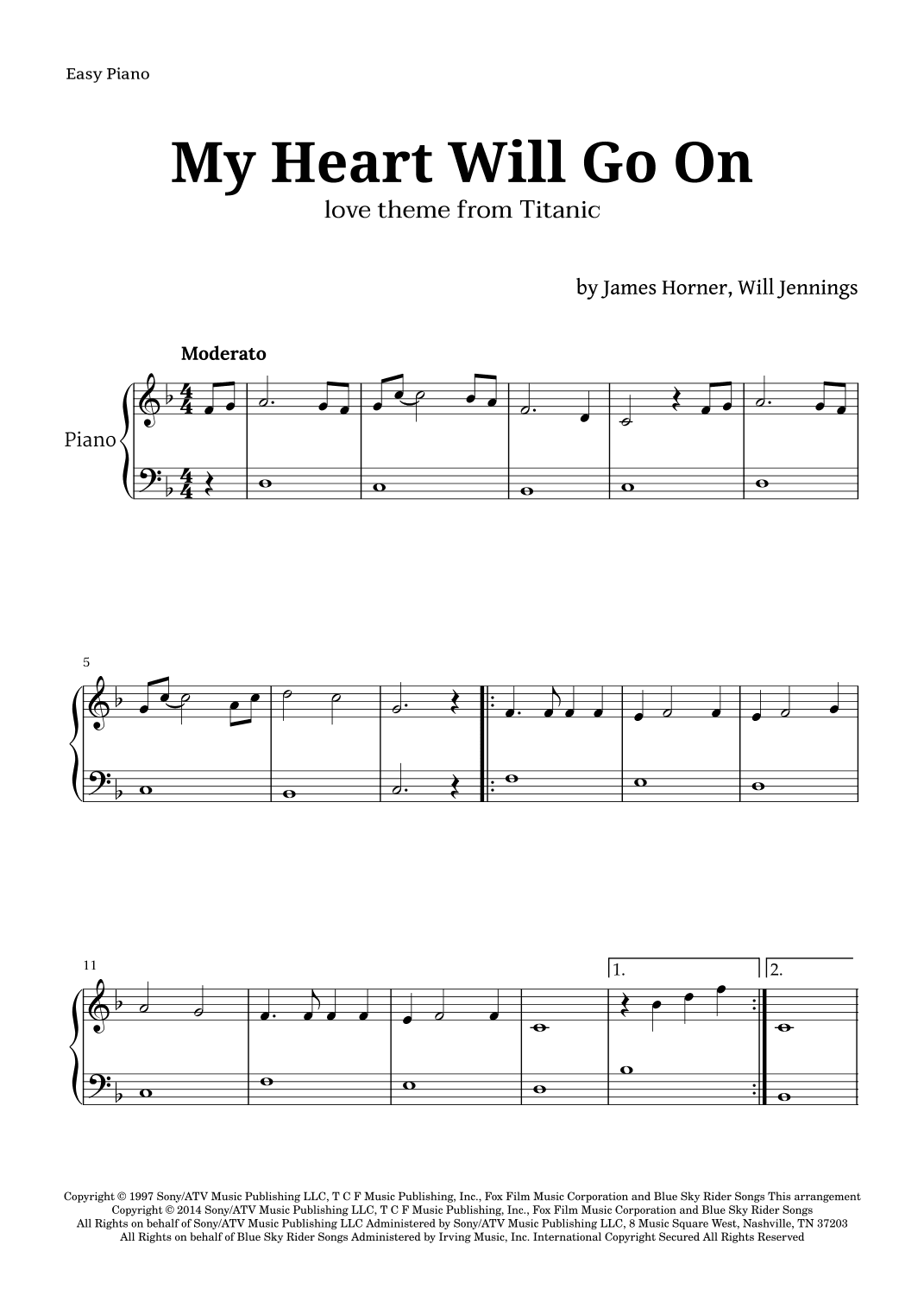 My Heart Will Go On (love Theme From 'titanic') (arr. Langanho)