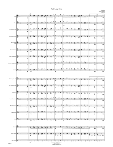 Auld Lang Syne (Old Lang Syne) (arr. W. Giannone)