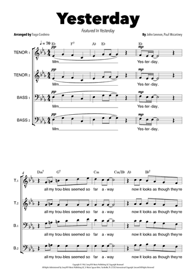 Yesterday (arr. Tiago Cordeiro)
