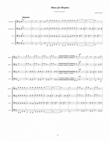 Duex for Des Prez (arr. Kenneth D. Friedrich)