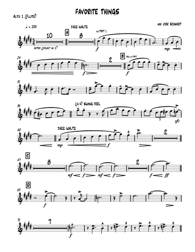 My Favorite Things (arr. Kirk Schmidt)