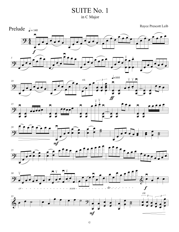 1. Prelude in C Major