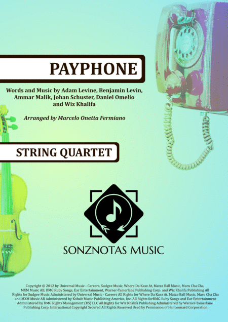 Payphone (arr. Marcelo Onetta Fermiano)