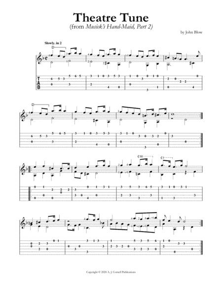 Theatre Tune (from Musick’s Hand-Maid, Part 2) (arr. Mark Phillips)