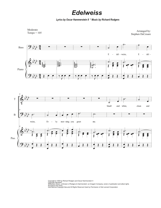 Edelweiss (arr. Stephen DeCesare)