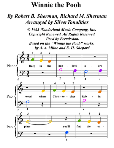 Winnie The Pooh (arr. SilverTonalities)