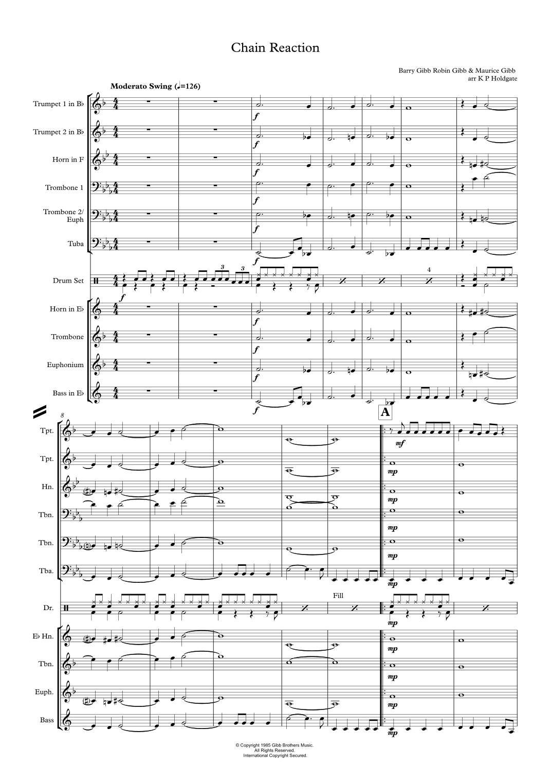 Chain Reaction (arr. Kevin P Holdgate)