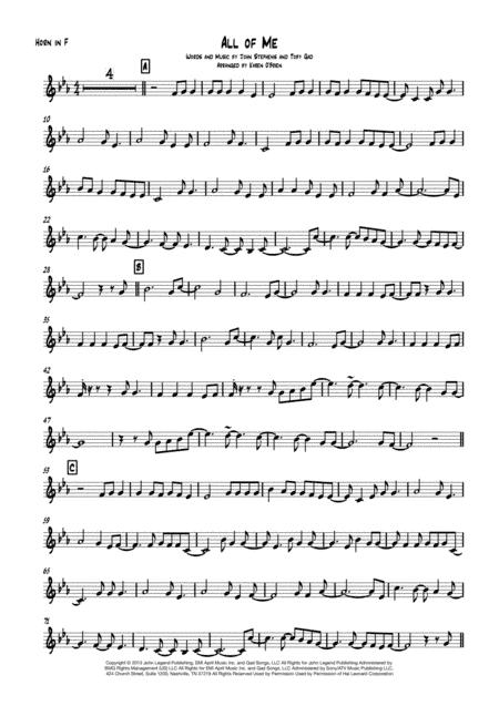All Of Me (arr. Karen O'Brien)