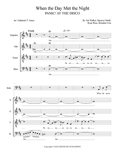 When The Day Met The Night (arr. Nathaniel T. Jones)