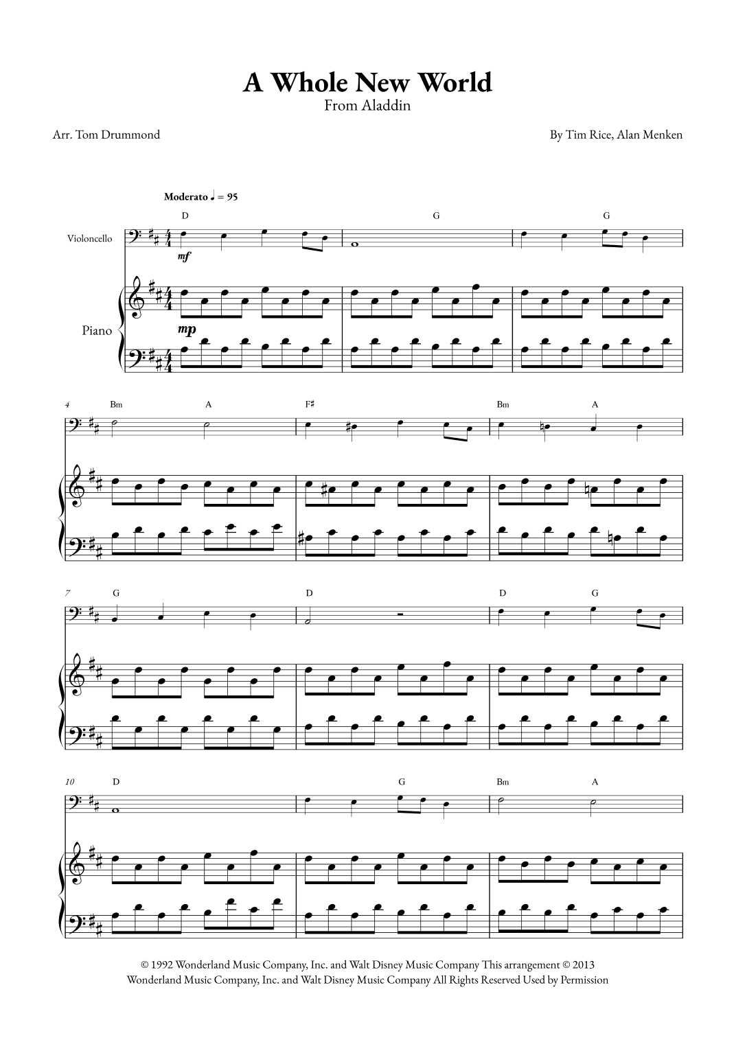 A Whole New World (arr. Tom Drummond)