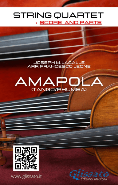 String Quartet: Amapola (score and parts) (arr. Francesco Leone)