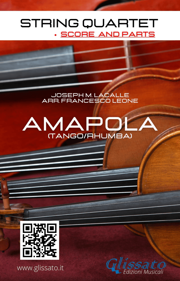 String Quartet: Amapola (score and parts) (arr. Francesco Leone)