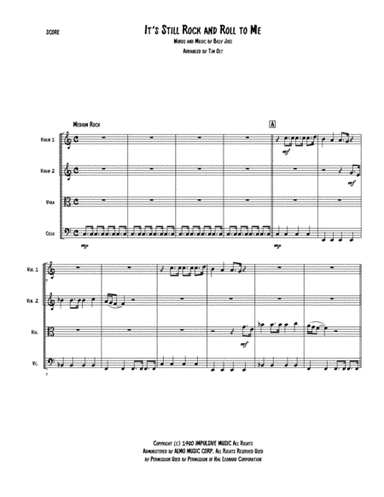 It's Still Rock And Roll To Me (arr. Tim Olt)