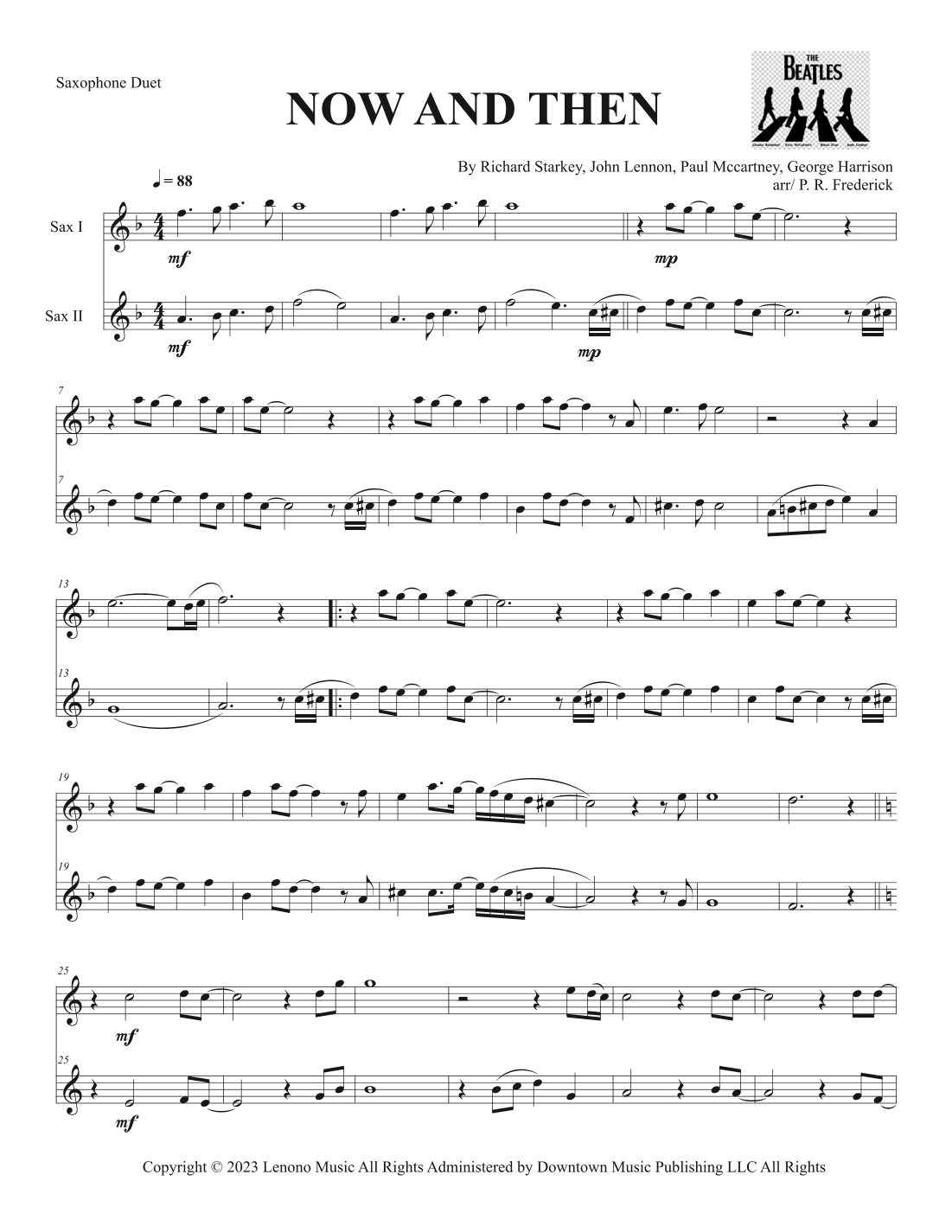 Now And Then (arr. P. R. Frederick)