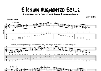 E Ionian Augmented Scale (4 Ways to Play)
