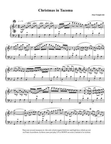 Christmas in Tacoma (Solo Accordion)