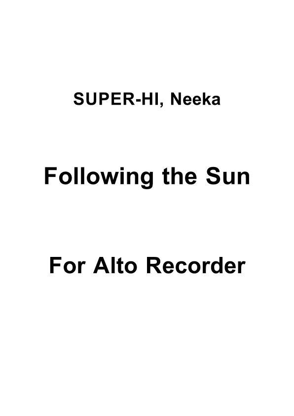 Following The Sun (arr. Michael Habrom)