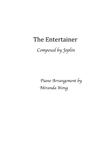 The Entertainer (Lovely Version) (arr. Miranda Wong)