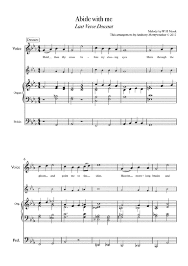 Abide with Me - Descant and Last verse arrangement