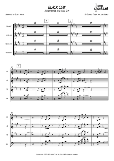 Black Cow (arr. Gerrit Hager)