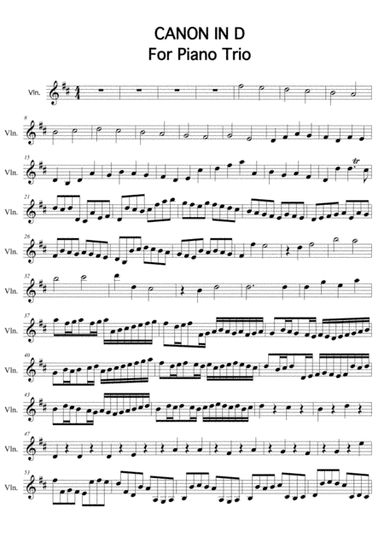 Canon in D major for Piano Trio (arr. W.S.)
