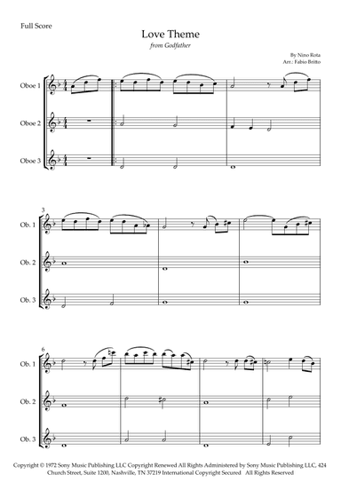 The Godfather (love Theme) (arr. Fabio Britto)