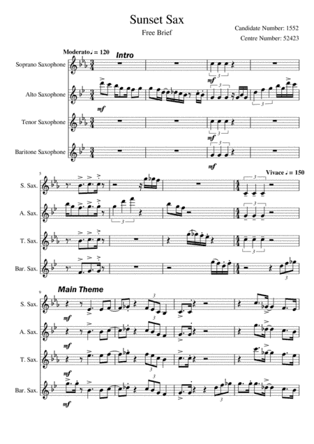 Sunset Sax - Jazz Saxophone Quartet