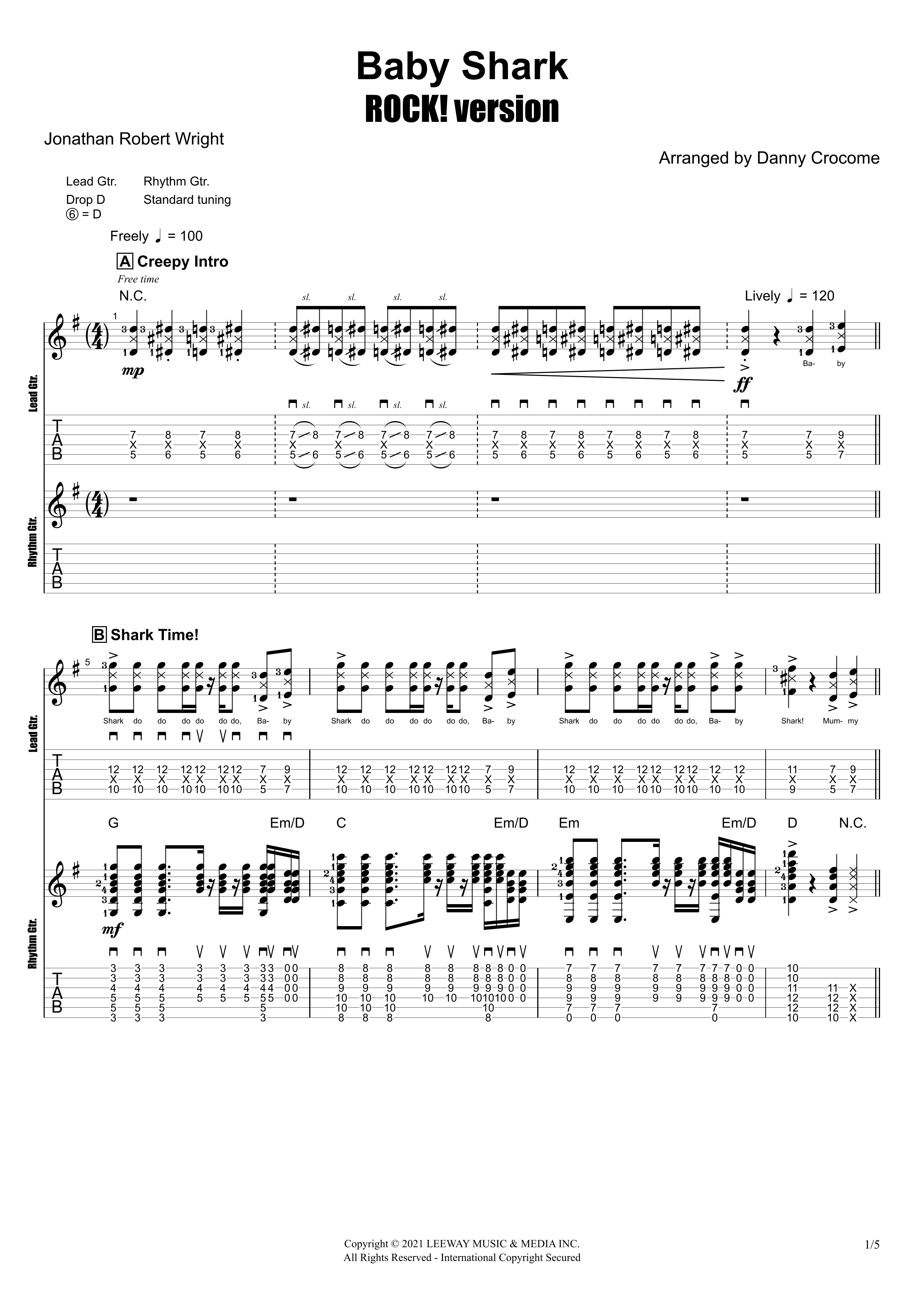 Baby Shark (arr. Danny Crocome)