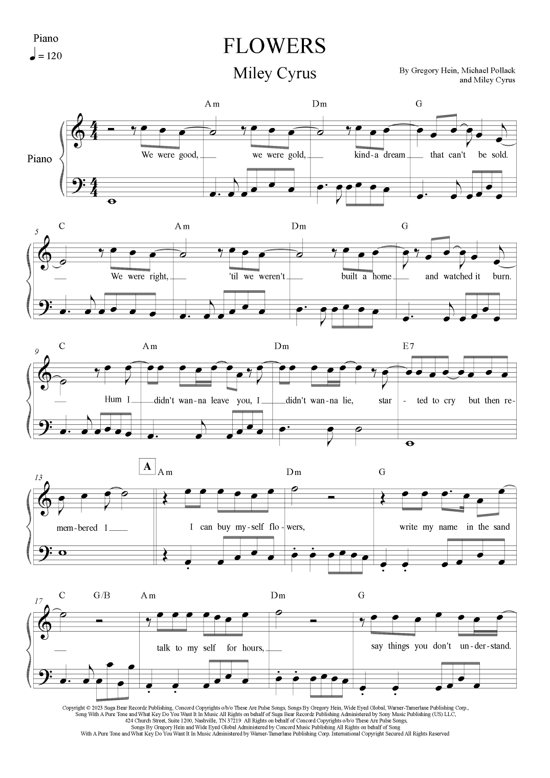 Flowers (arr. Leo Silva)