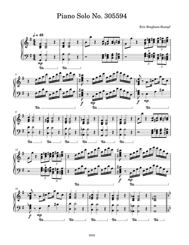 Piano Solo No.  305594