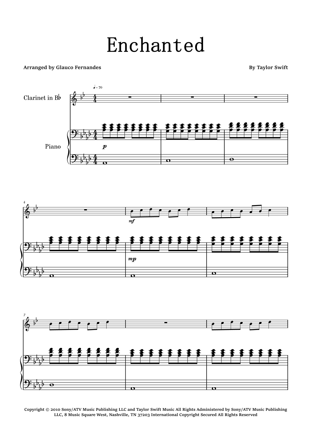 Enchanted (arr. Glauco Fernandes)