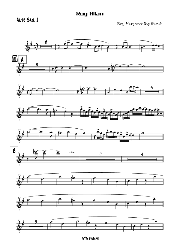 Roy Allan (arr. Roy Hargrove Big band)