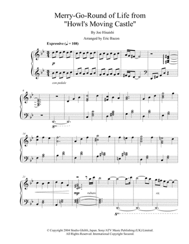 Merry-go-round Of Life (arr. Eric Bacon)