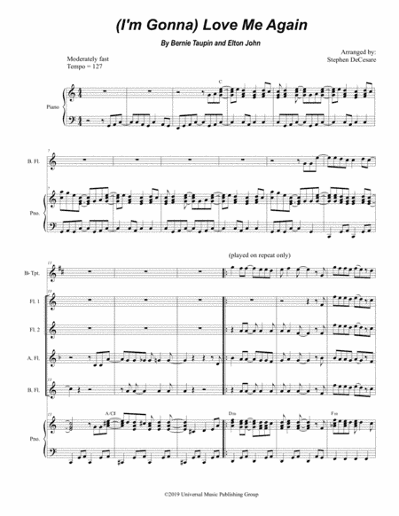 (i'm Gonna) Love Me Again (arr. Stephen DeCesare)