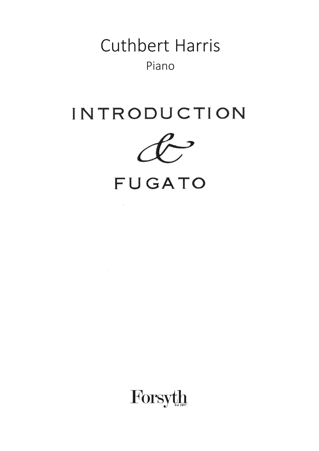 Introduction and Fugato