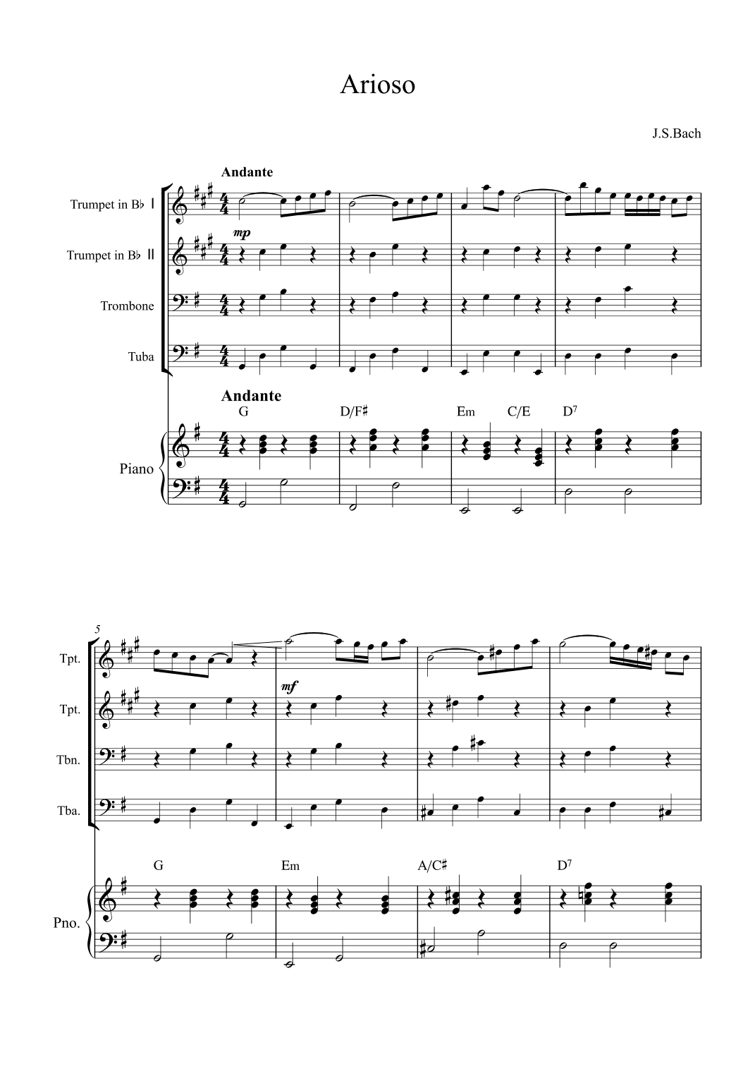 Arioso (arr. Alex Nunes Rodrigues)