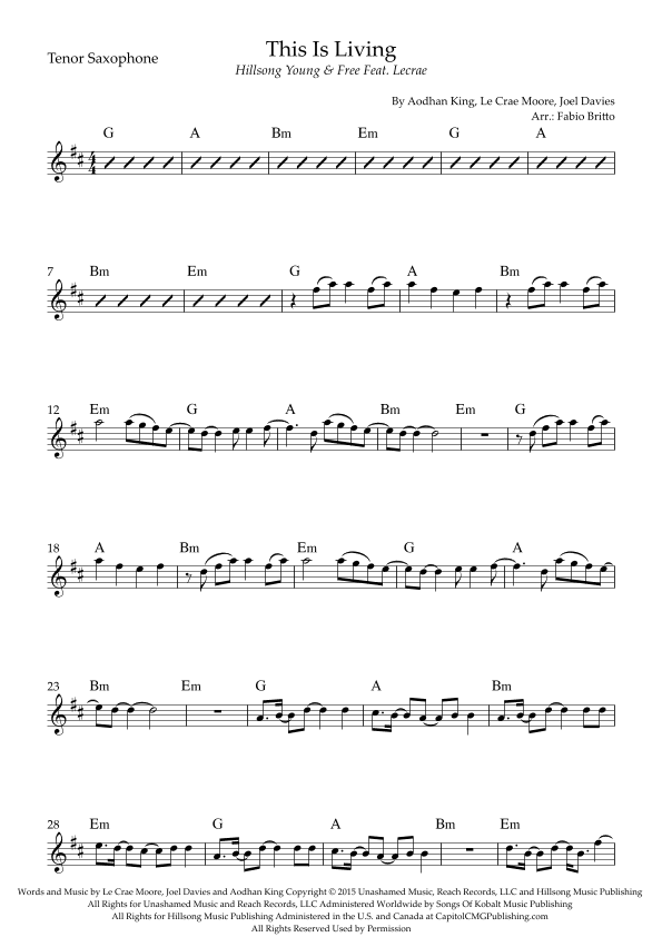This Is Living (arr. Fabio Britto)