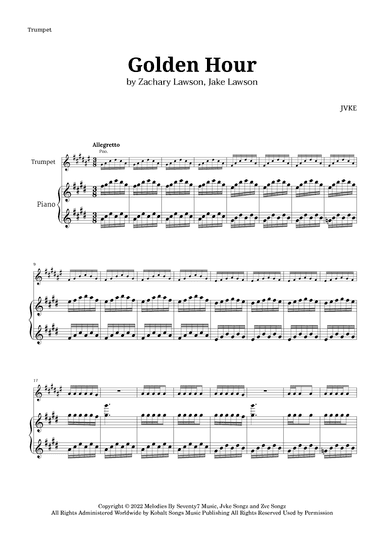 Golden Hour (arr. Langanho)