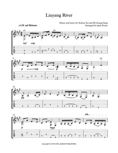 Liuyang River (arr. Evans, Jack)