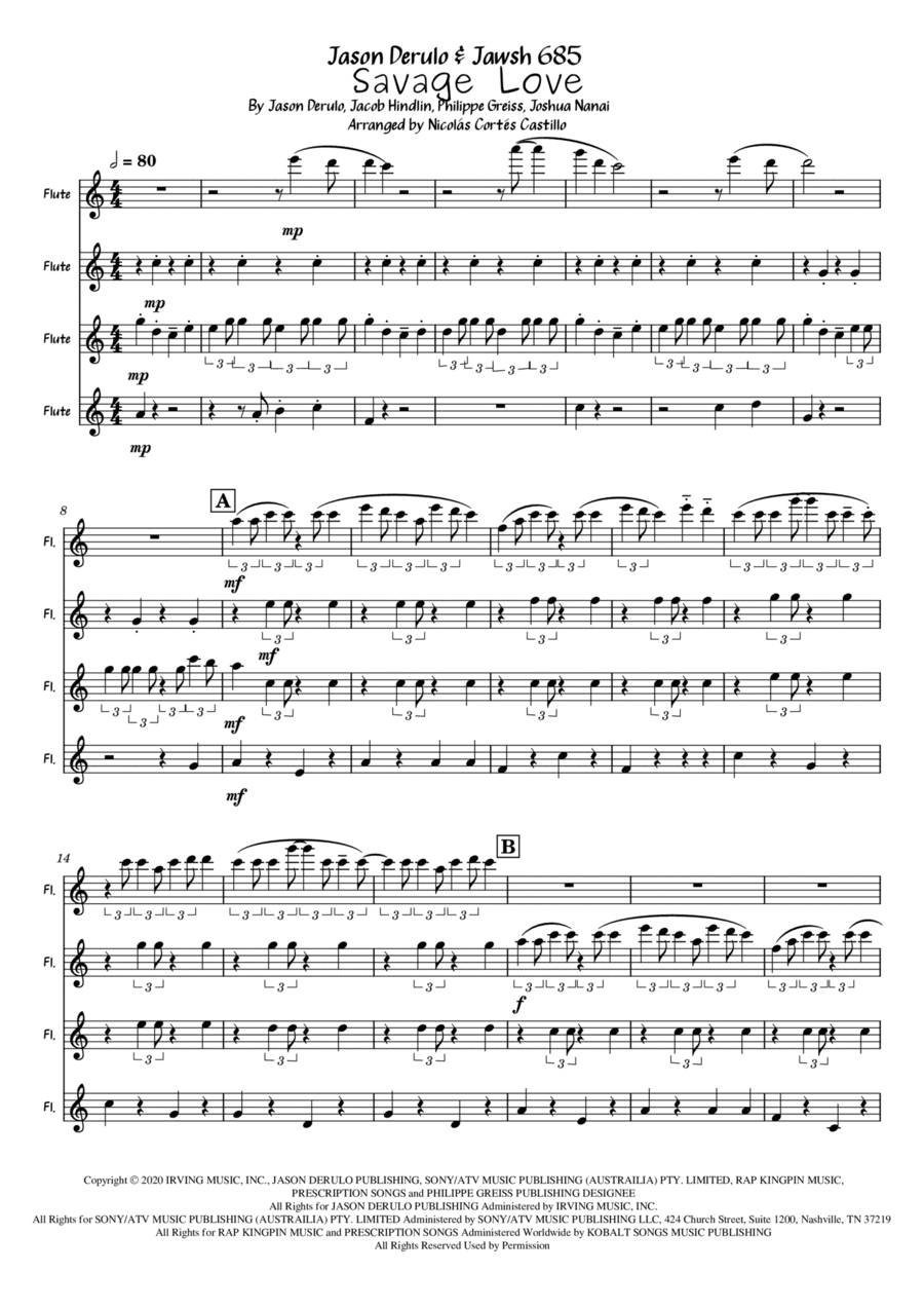 Savage Love (arr. Nicolás Cortés Castillo)