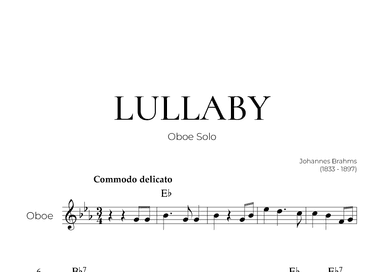Lullaby (Oboe Solo) - Johannes Brahms (arr. Pedro Merendi)