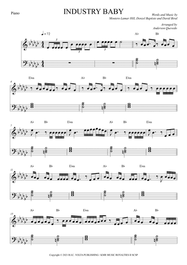 Industry Baby (arr. Anderson Quevedo)