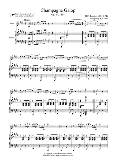 Columbine Polka Mazurka for violin or flute and piano (arr. K. Krantz)